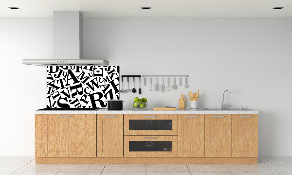 Panneau pour cuisine Alphabet