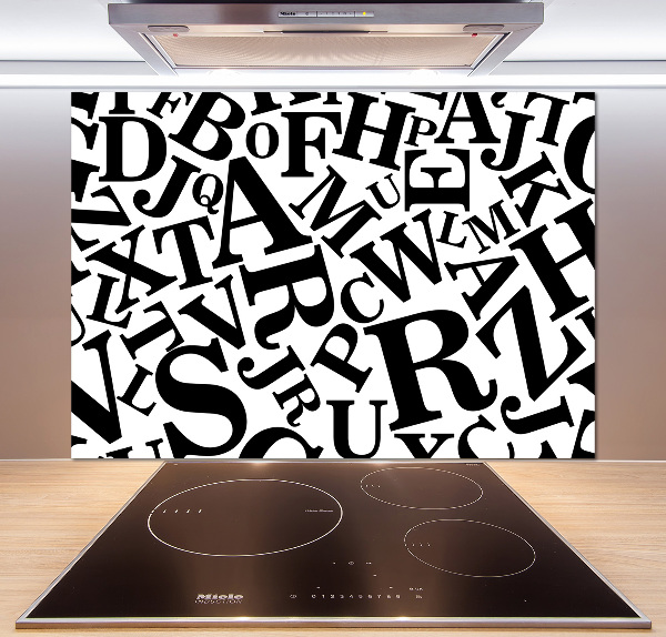 Panneau pour cuisine Alphabet