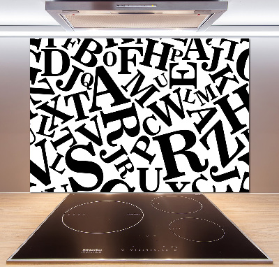 Panneau pour cuisine Alphabet