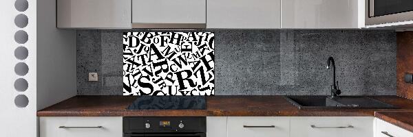 Panneau pour cuisine Alphabet