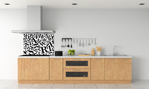 Panneau pour cuisine Alphabet