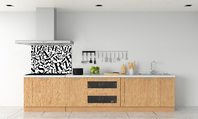 Panneau pour cuisine Alphabet