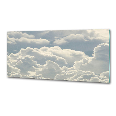 Verre pour crédence Nuages