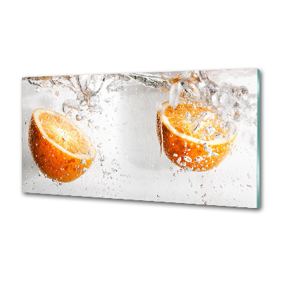 Verre pour crédence Oranges et eau