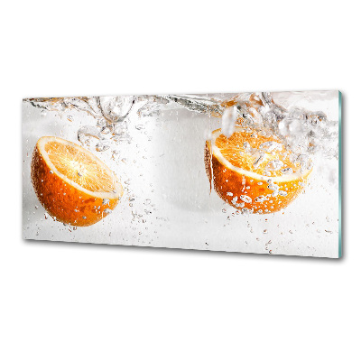 Verre pour crédence Oranges et eau