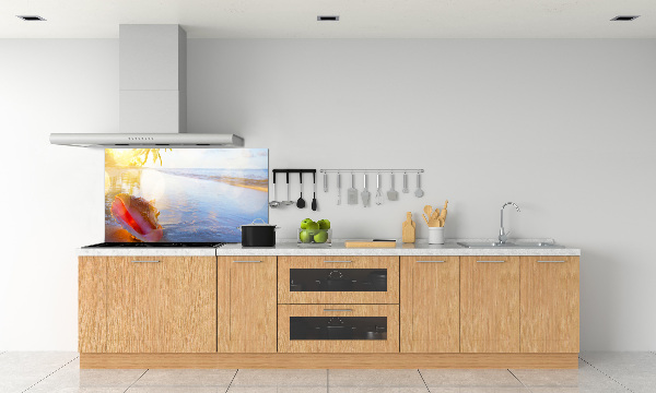 Panneau crédence cuisine Coquillage sur la plage
