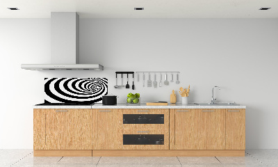 Panneau crédence cuisine Spirale rayée