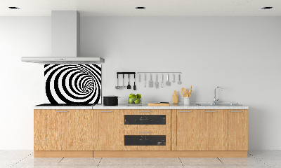 Panneau crédence cuisine Spirale rayée