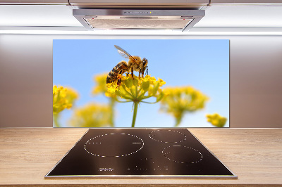 Crédence en verre cuisine Une abeille sur une fleur