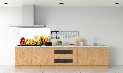 Crédence en verre avec motif Fruits et légumes