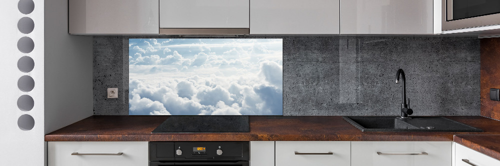 Crédence en verre avec motif Nuages vus d'un œil d'oiseau