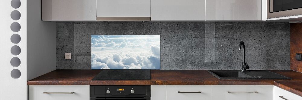 Crédence en verre avec motif Nuages vus d'un œil d'oiseau