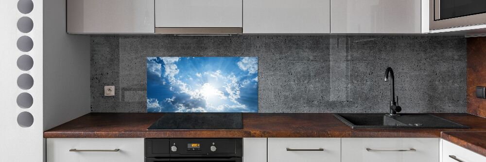 Crédence de cuisine en verre Nuages dans le ciel