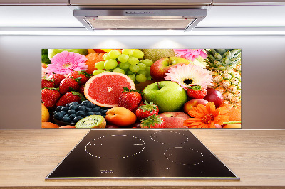 Crédence en verre avec motif Fruits colorés