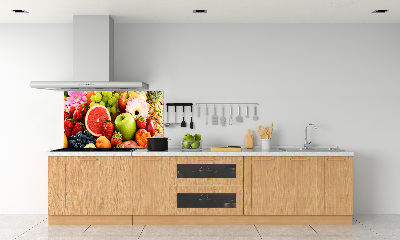 Crédence en verre avec motif Fruits colorés