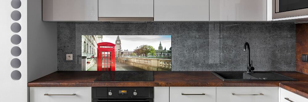 Panneau pour cuisine Cabine téléphonique