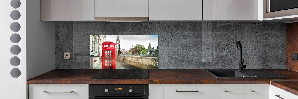 Panneau pour cuisine Cabine téléphonique