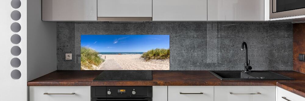 Crédence en verre avec motif Dunes de mer