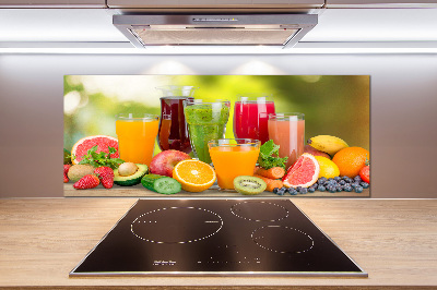 Crédence cuisine en verre trempé Jus de fruits