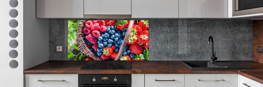 Panneau pour cuisine Corbeille de fruits de forêt