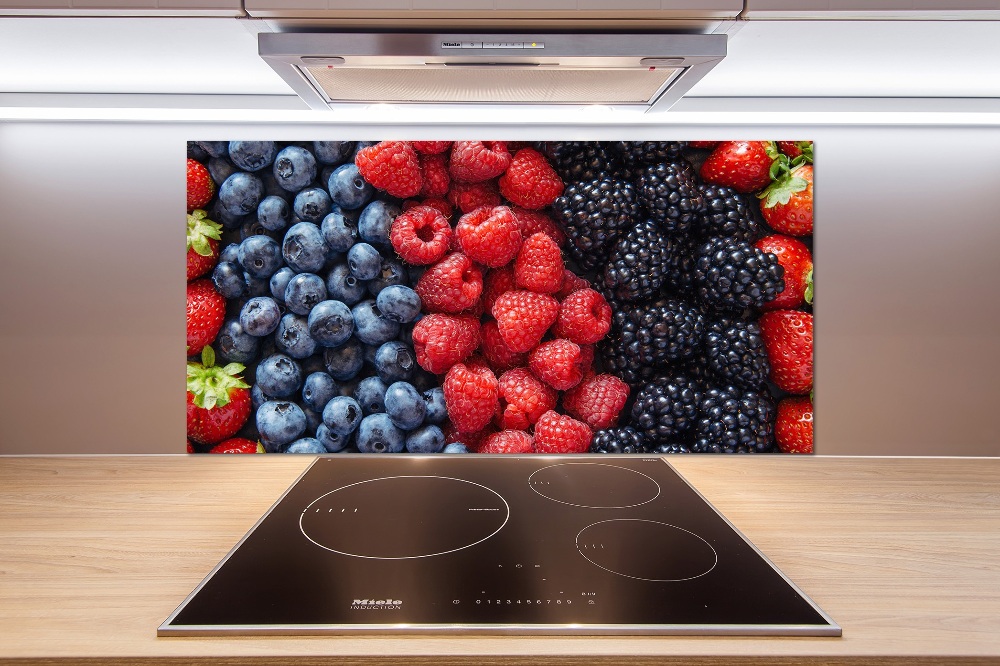 Crédence en verre avec motif Fruits de la forêt