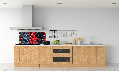 Crédence en verre avec motif Fruits de la forêt