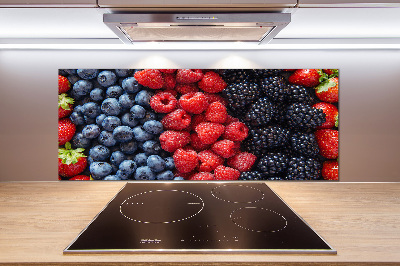 Crédence en verre avec motif Fruits de la forêt