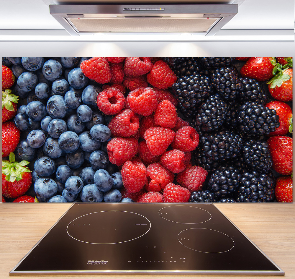 Crédence en verre avec motif Fruits de la forêt