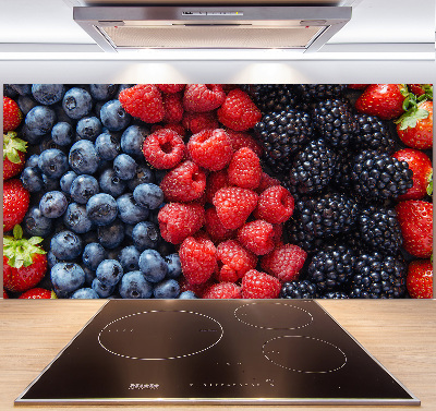 Crédence en verre avec motif Fruits de la forêt