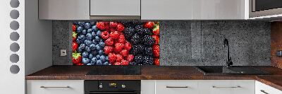 Crédence en verre avec motif Fruits de la forêt