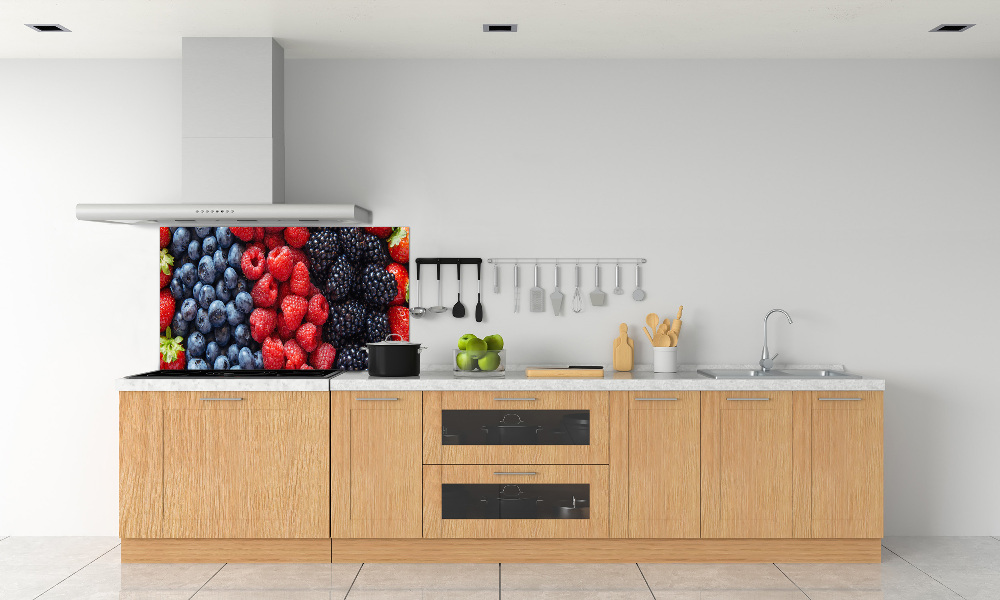 Crédence en verre avec motif Fruits de la forêt