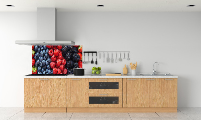 Crédence en verre avec motif Fruits de la forêt