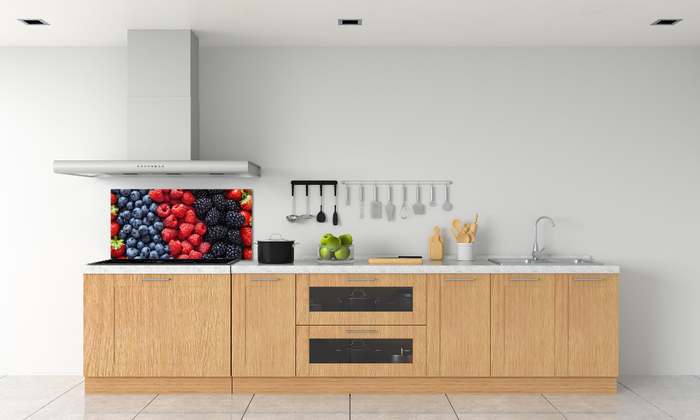 Crédence en verre avec motif Fruits de la forêt