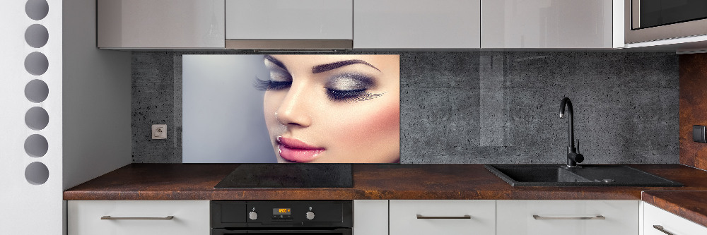 Crédence de cuisine en verre Le maquillage parfait