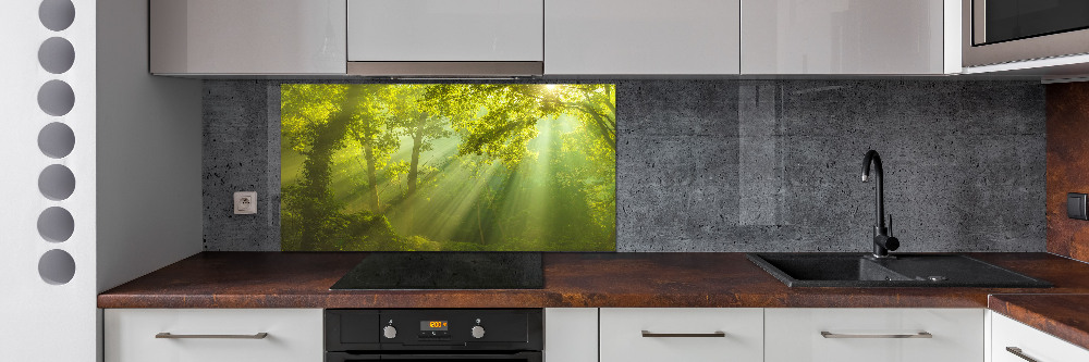 Crédence en verre trempé Forêt au soleil