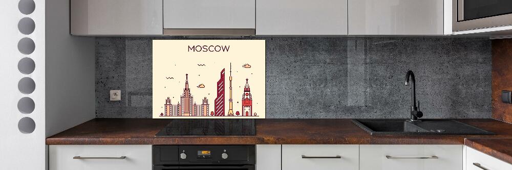 Crédence de cuisine en verre Bâtiments de Moscou