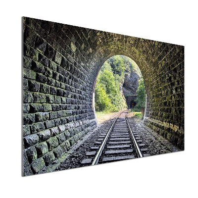 Verre pour crédence Tunnel ferroviaire