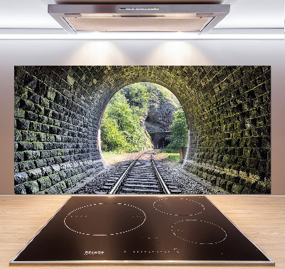 Verre pour crédence Tunnel ferroviaire