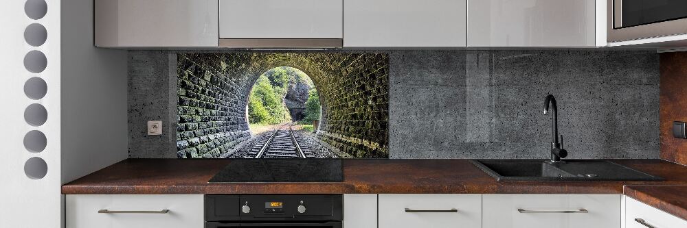 Verre pour crédence Tunnel ferroviaire