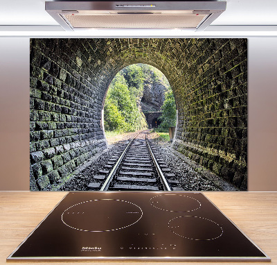 Verre pour crédence Tunnel ferroviaire