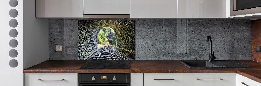 Verre pour crédence Tunnel ferroviaire