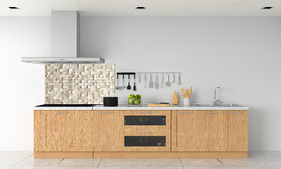 Panneau crédence cuisine Cubes en bois