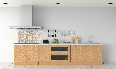 Panneau crédence cuisine Cubes en bois