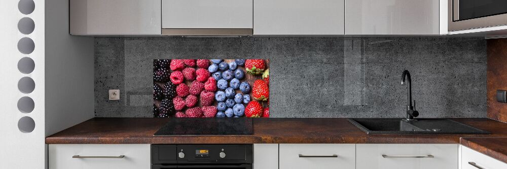 Crédence cuisine en verre trempé Fruits de la forêt