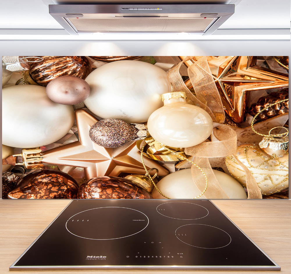 Panneau pour cuisine Boules de Noël