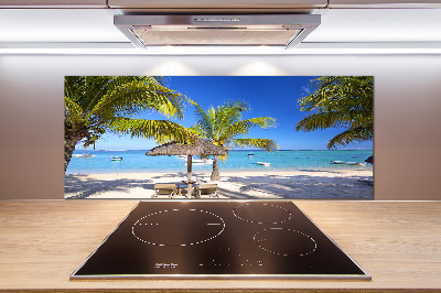 Crédence de cuisine en verre Plage de l'île Maurice