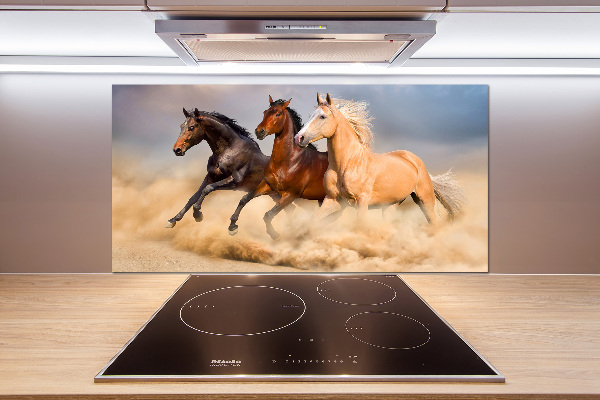 Panneau crédence cuisine Chevaux de marche