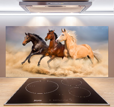 Panneau crédence cuisine Chevaux de marche