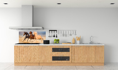Panneau crédence cuisine Chevaux de marche