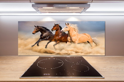 Panneau crédence cuisine Chevaux de marche